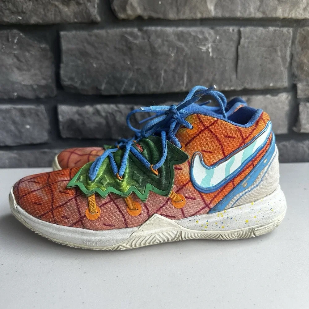 Nike Kyrie 5 SpongeBob Pineapple House Basketball Shoes - Youth Size 3Y